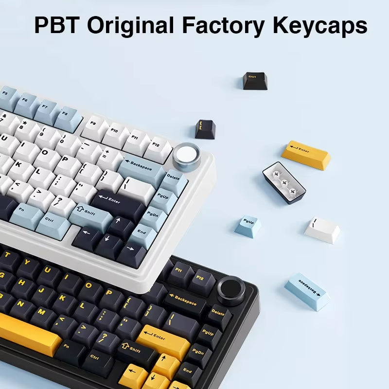 F75 2.4G Wireless/Bluetooth/Wired RGB Mechanical Gaming Keyboard - Customized 75% Layout with OEM Profile and Gasket Structure