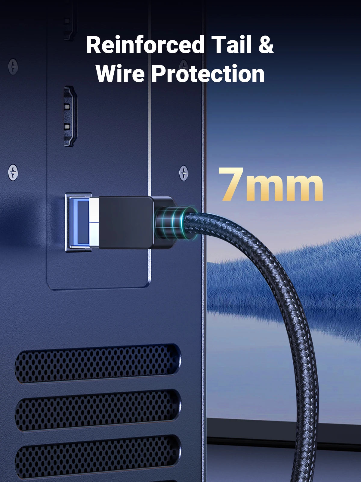 CAT 8 High-Speed Ethernet Cable, 40Gbps 2000MHz Braided RJ45 Shielded LAN Cable for Router, PC, PS5, Modem, and Xbox