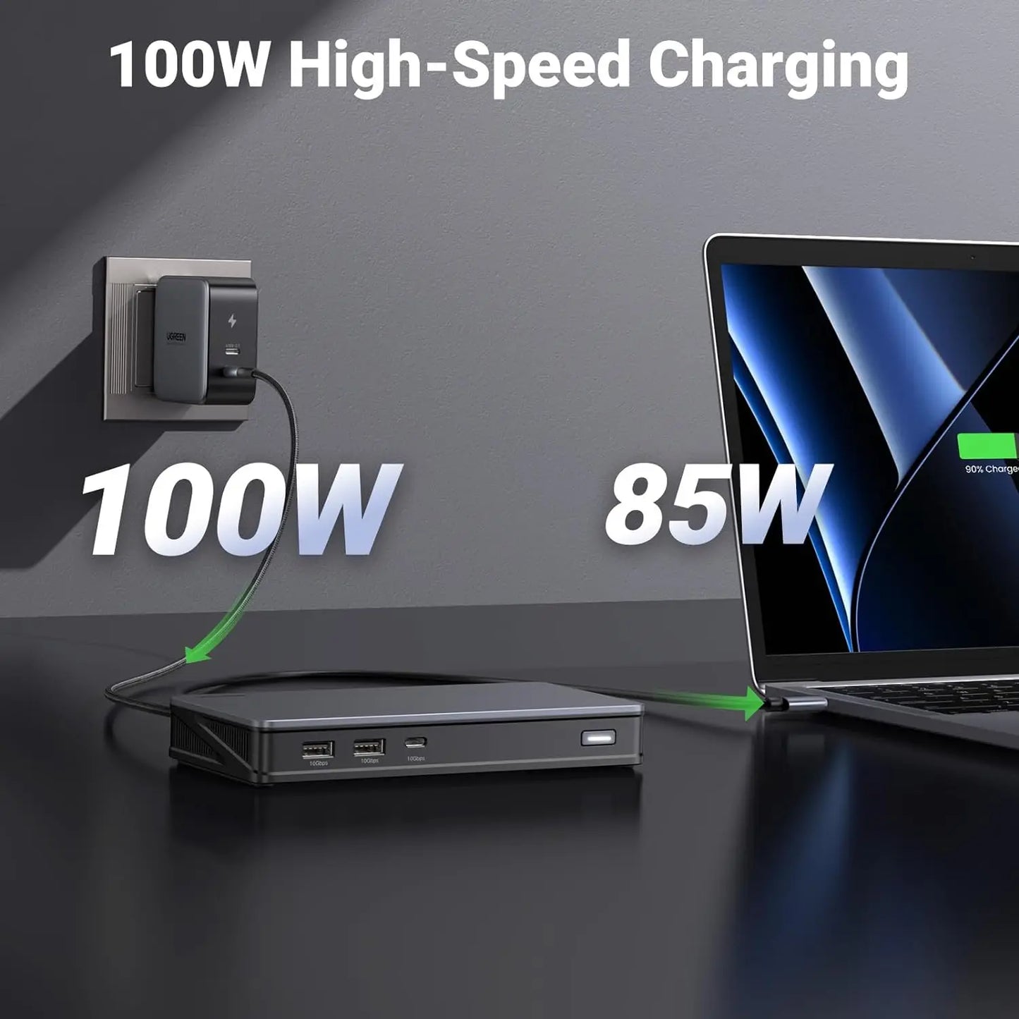 Revodok Pro 209 USB-C Docking Station - DisplayLink 9-in-1 Dual 4K 60Hz Monitor Dock for MacBook
